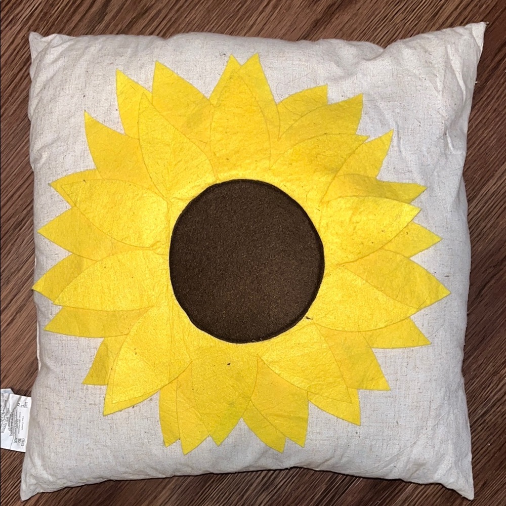 Sunflower Accent Pillow